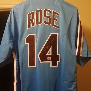 Pete Rose Autographed Jersey. XL